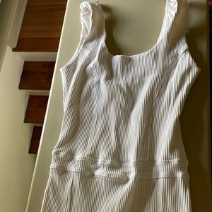 Year of Ours White ribbed one piece